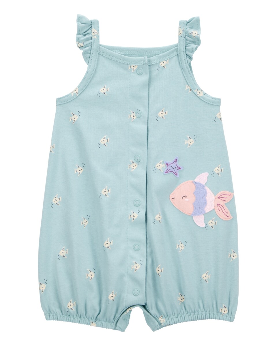 Monito bombachudo de algodón, diseño peces 