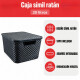 Set x4 caja ratán 20 lts NEGRO