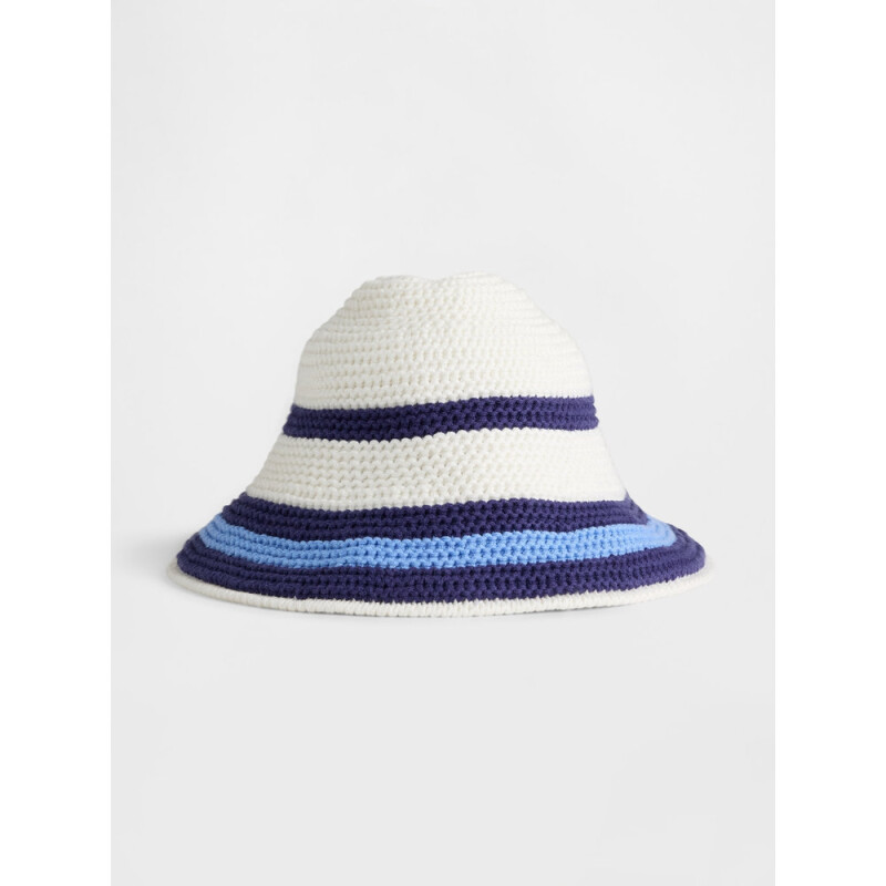 TB STRIPE KNT BKT NEW OFF WHITE