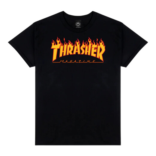 Remera Thrasher Men Flame - Negro Remera Thrasher Men Flame - Negro