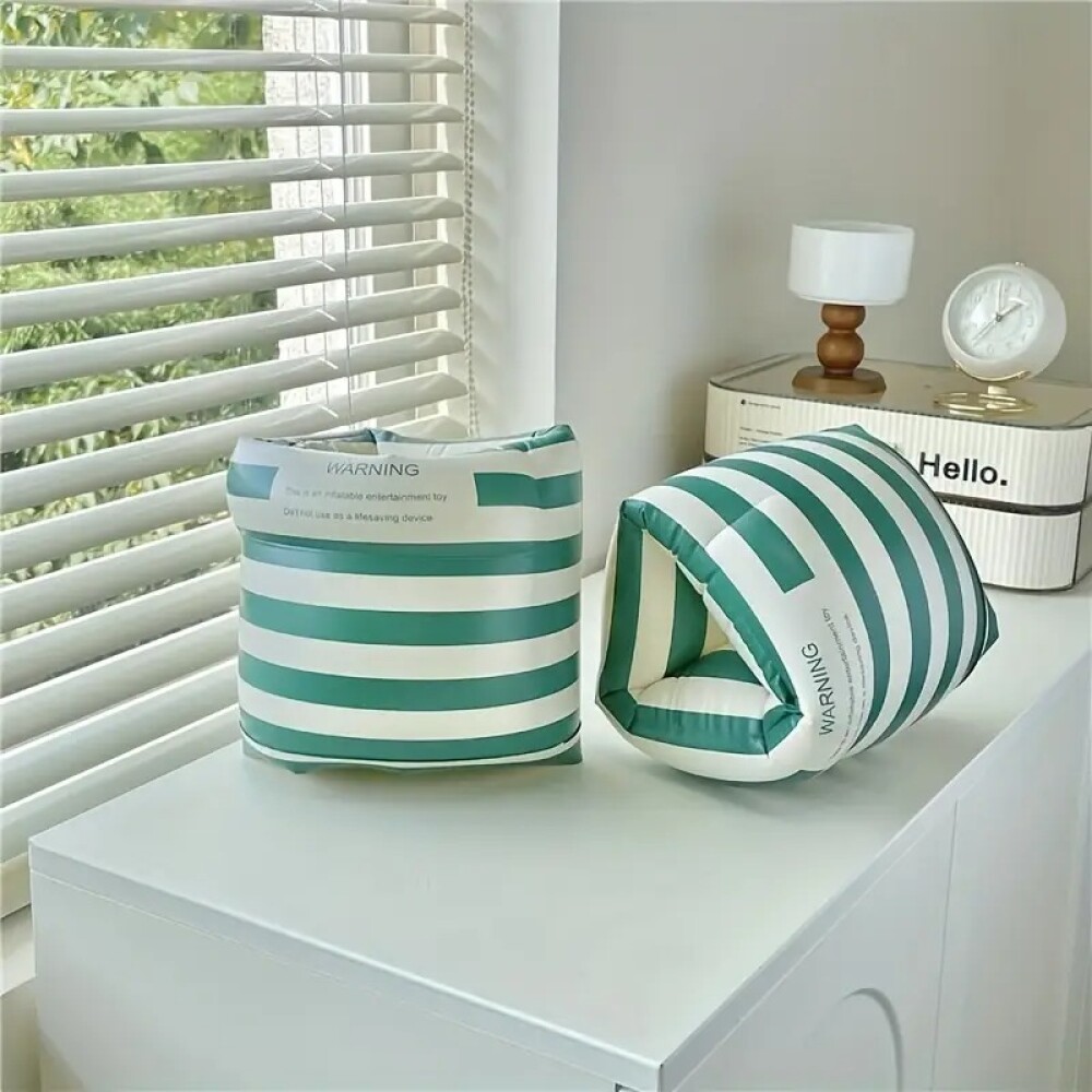 Alitas flotadores para niños striped rayada verde