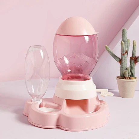 Alimentador Automático Para Mascotas Rosa Alimentador Automático Para Mascotas Rosa