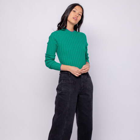 POLERA ORFEO Verde Esmeralda