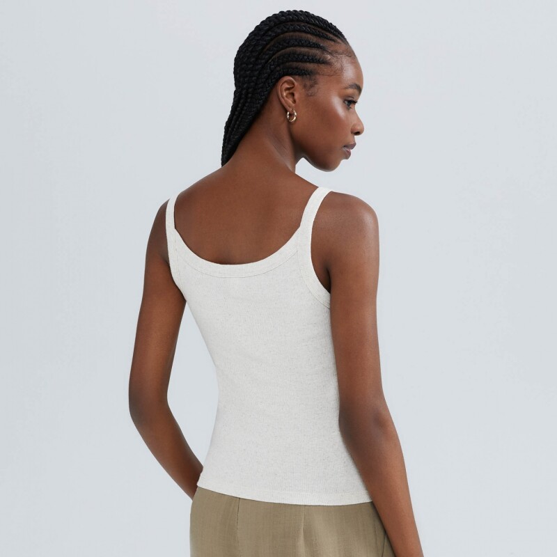 BLUSA SM FEM BEGE MESCLA