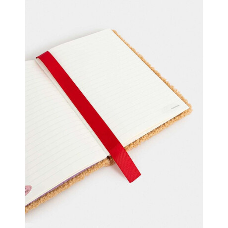 Cuaderno A5 Peludo Con Forma De Perrito Marron Medio