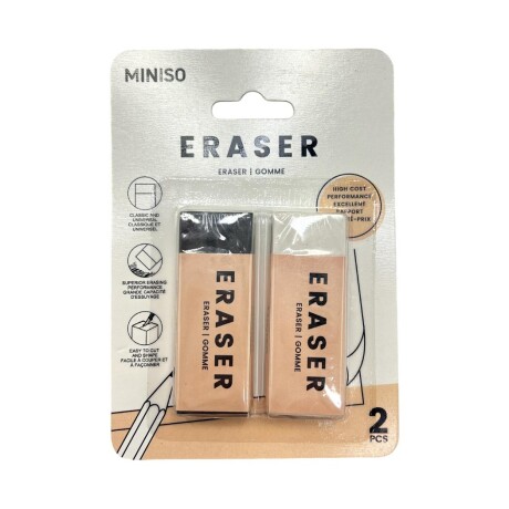 Goma de borrar basic 2pcs Goma de borrar basic 2pcs