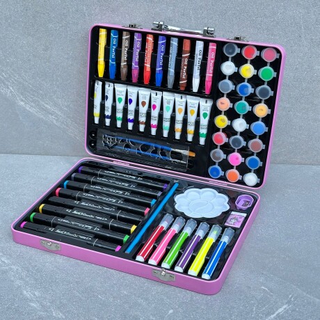 Juego Completo de Pintura Infantil 65 Piezas + Maletín Juego Completo de Pintura Infantil 65 Piezas + Maletín