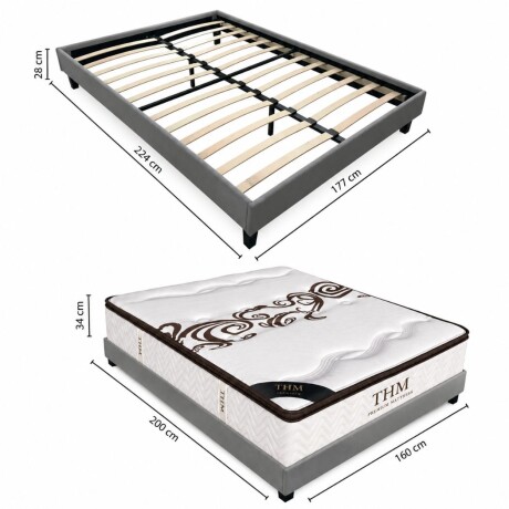 Sommier queen HAMPTONS Hybrid Palladium Sommier queen HAMPTONS Hybrid Palladium