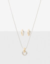 Bijouterie Set Sets temáticos Set De Collar Y Aros Metal Biplating - Dorado