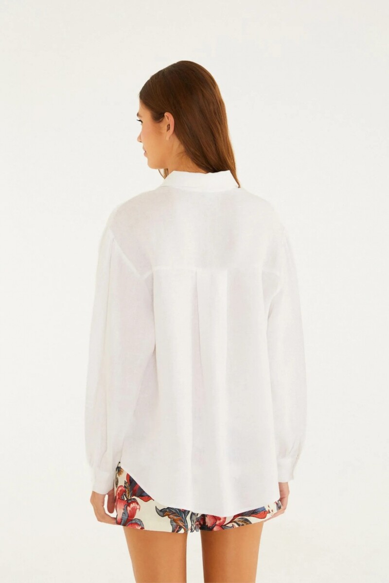 CAMISA LINO Blanco