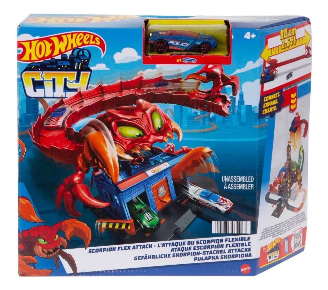 Hot Wheels City - Ataque Del Escorpion Flexible 