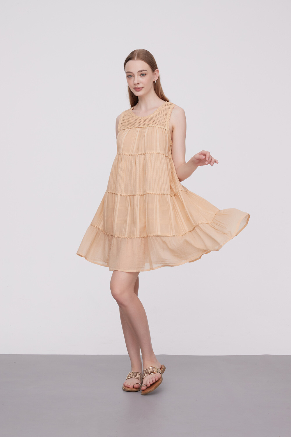 Vestido Stophoer Beige