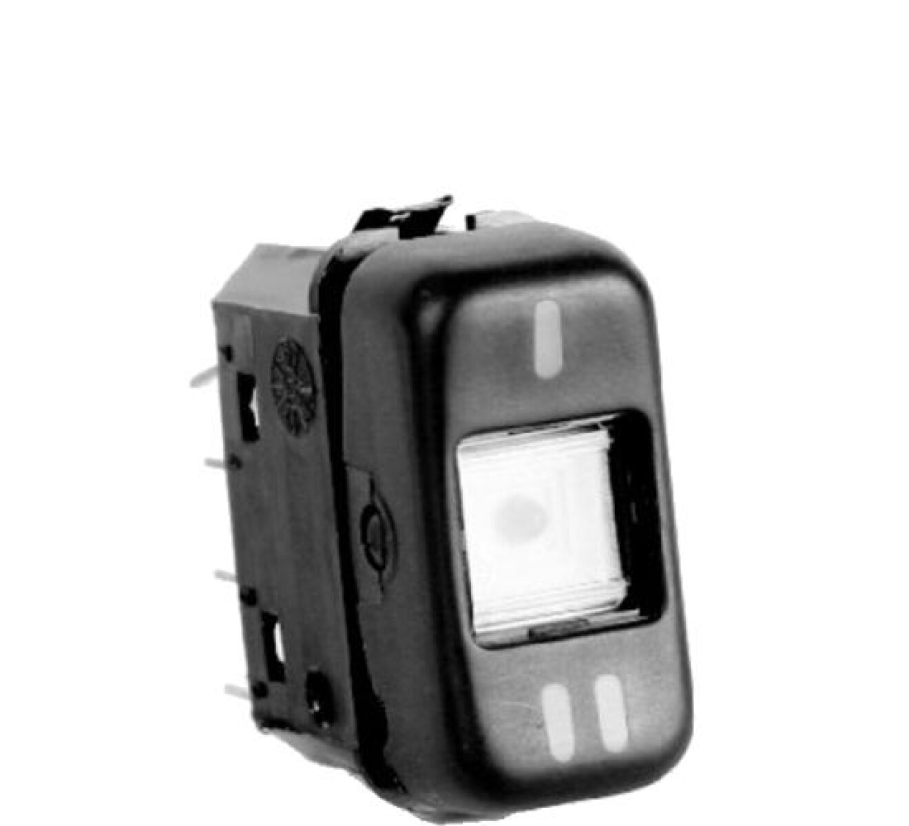 LLAVE BOTON TABLERO MERCEDES BENZ 2 POSICIONES 12V 8TERM COLOR NEGRO BUS CAMION MARILIA 