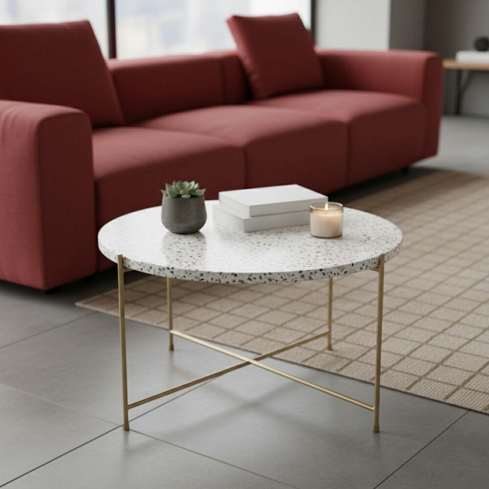 MESA RATONA TERRAZO BLANCO TERRA