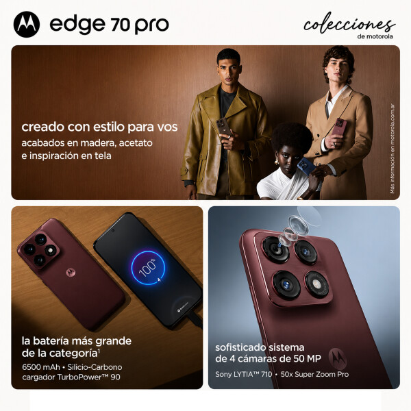 Motorola Edge 70 Pro 24(12+12)gb 512gb 5g + Regalo BLANCO