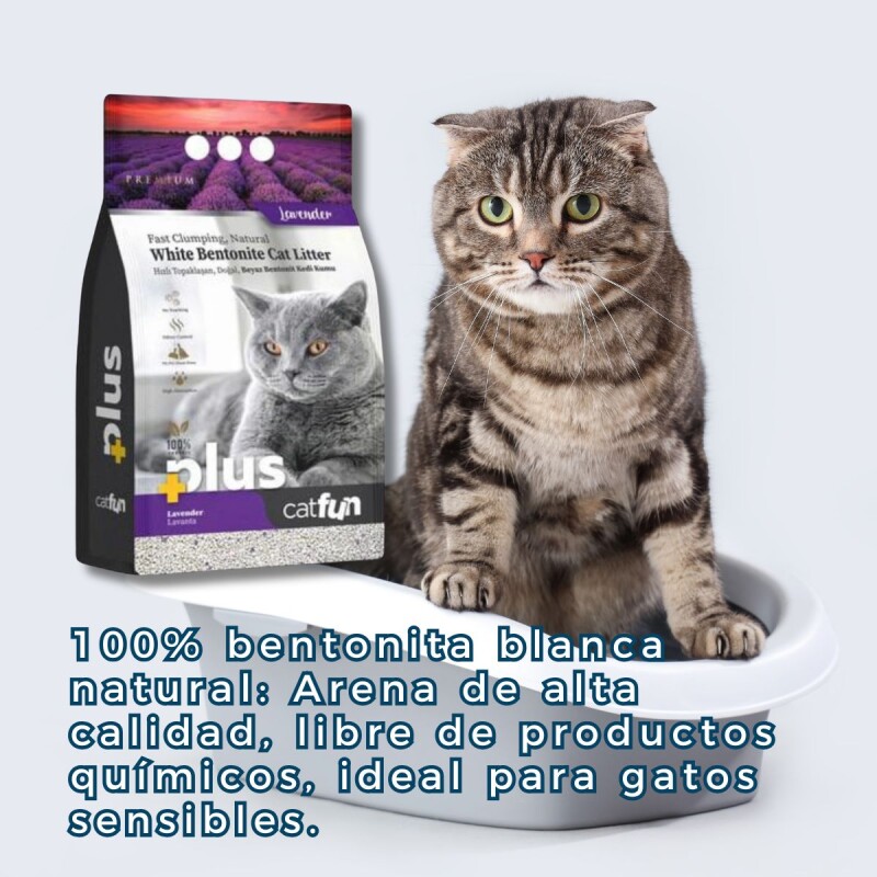 ARENA AGLOMERANTE CAT FUN LAVANDA 4 KGS ARENA AGLOMERANTE CAT FUN LAVANDA 4 KGS