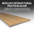 Panel Divisor Separador Ambientes 2 x 2,90m + 4 Rieles 3m Marrón 1