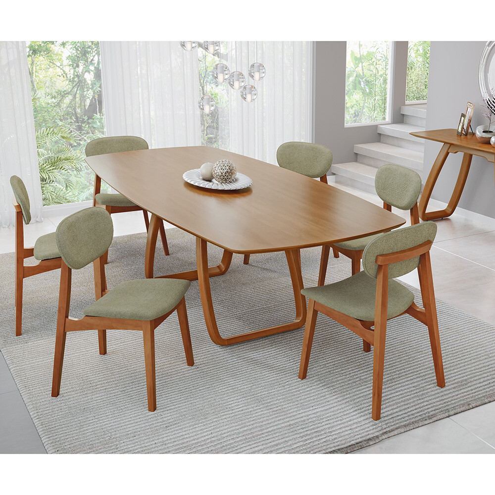 MESA DE COMEDOR SOFIA COLOR NOGUEIRA Mesa De Comedor Sofia Color Nogueira
