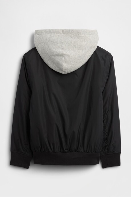 Campera Bomber Niño True Black