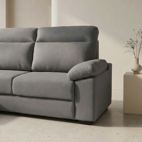 Rinconera Owen - Tela Microfibra - Chaise izquierdo 12091 (Gris)