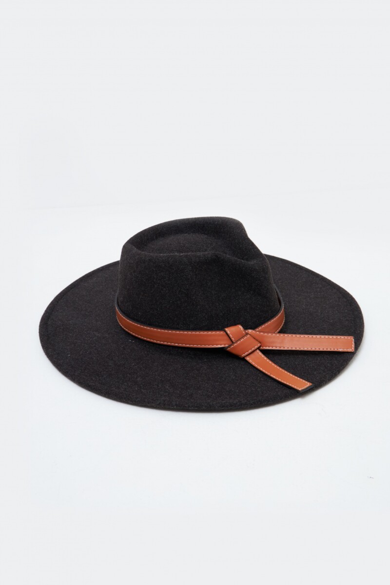 Sombrero de paño - negro 