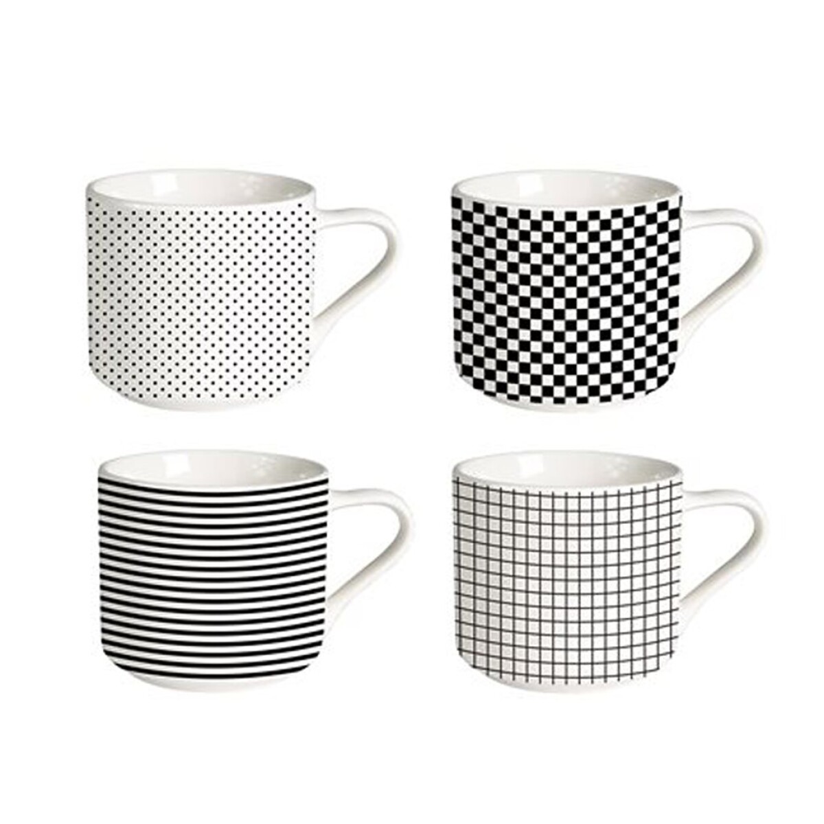 MUG BAJO 350 ML BLACK & WHITE 