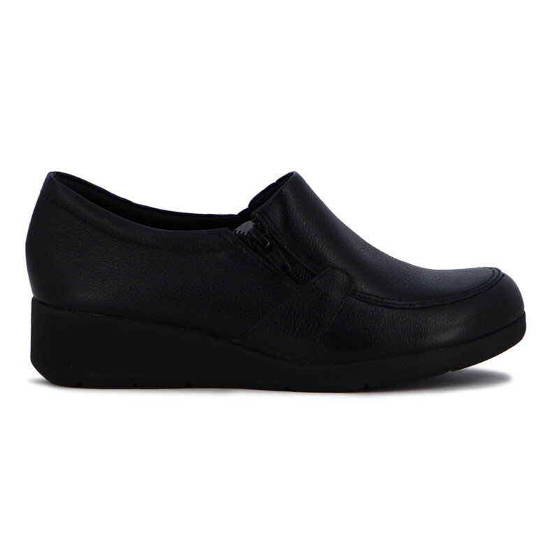 Zapato Mujer Comfortflex Con Cierre Negro