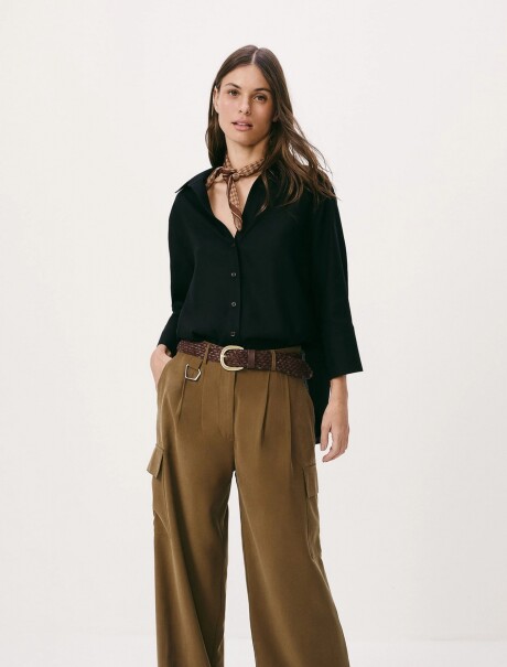 CAMISA MANGA LARGA NEGRO