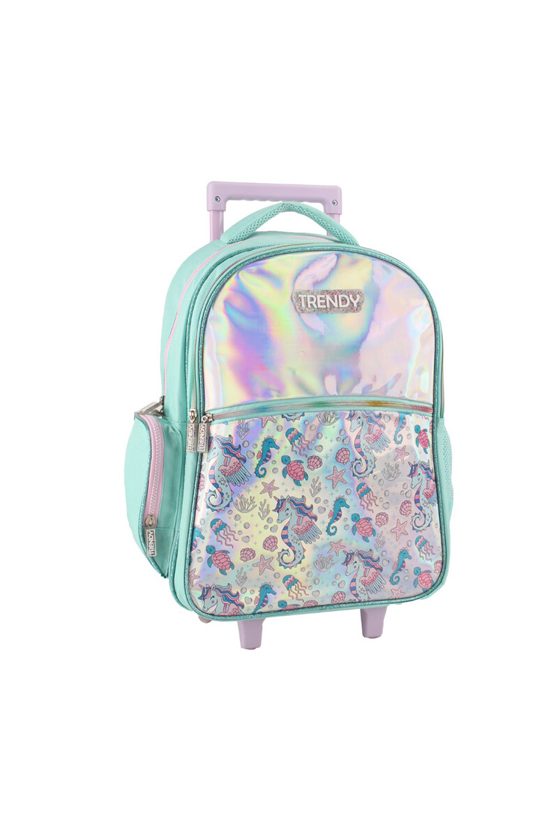 Mochila escolar con ruedas Combinada Multicolor