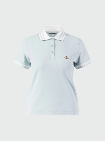 Moncler -Remera polo de algodón manga corta 0