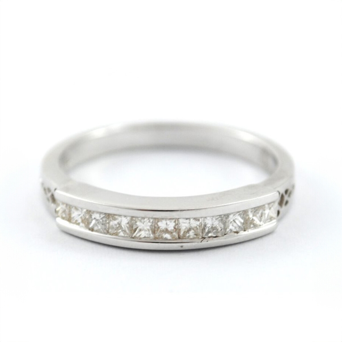 Anillo Oro Blanco Y Brillantes 