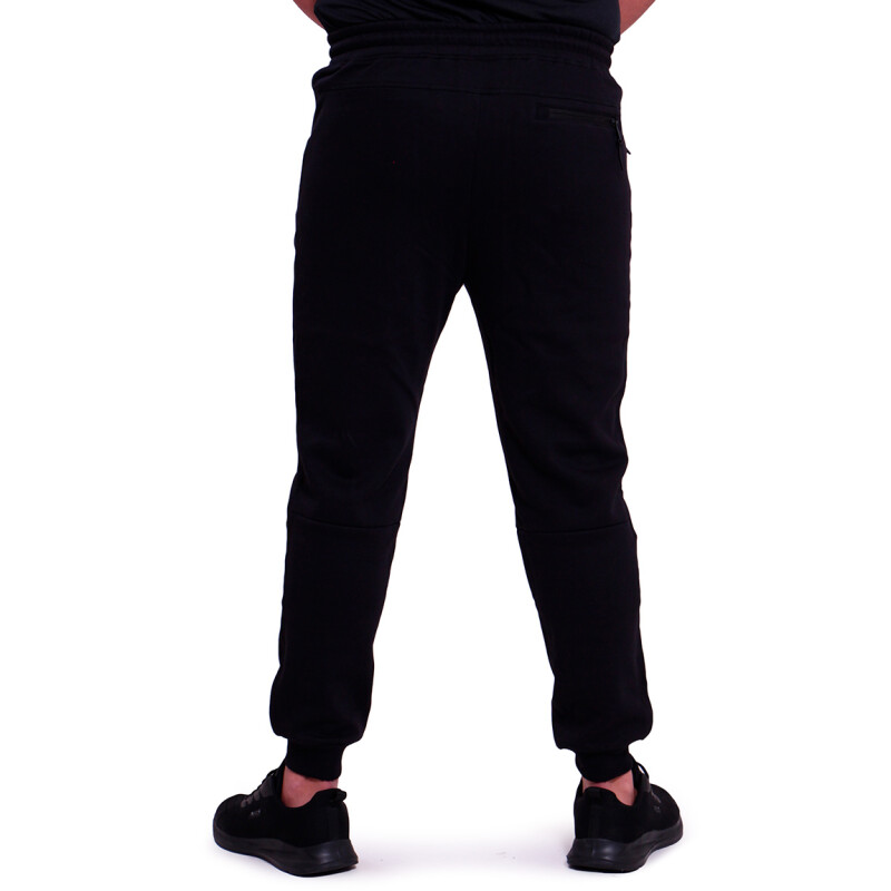 Pantalón Hombre Diadora Con Puño Y Felpa Negro