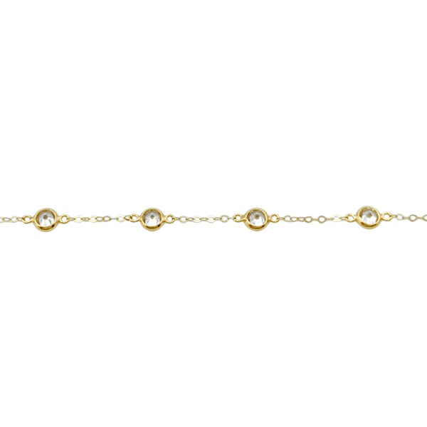 Pulsera Solitarios-Oro bajo-Zirconia-PU8060 conpiedra