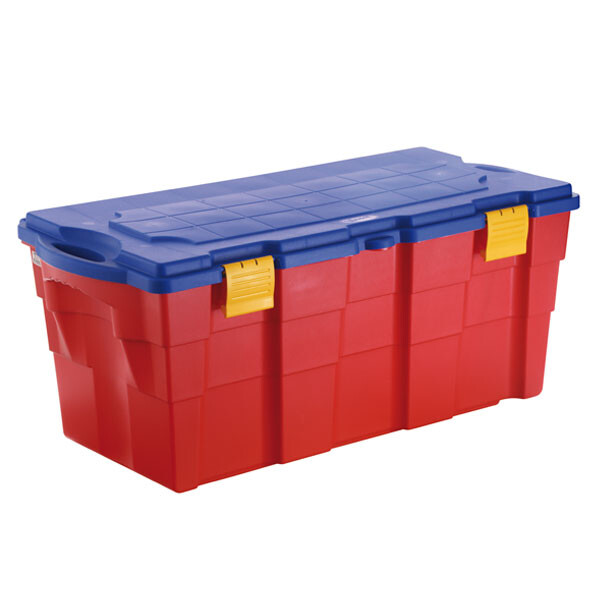 BAUL 100 LTS. ROJO AZUL 94X45X40 (468)CM. ROJO