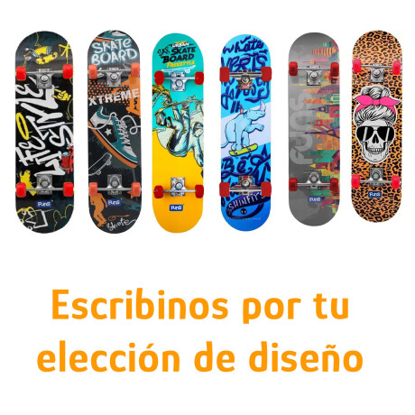 Skate Varios Estampas 78x20Cm Princip/Interm Jovenes/Adultos Skate Varios Estampas 78x20cm Princip/interm Jovenes/adultos