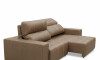 Sillón cama Madrid - 4 Cuerpos 100% Cuero Mushroom