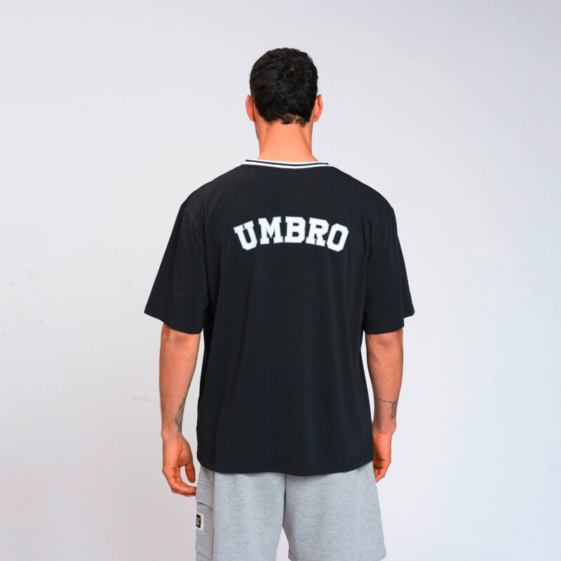 Camiseta University de Hombre Negro