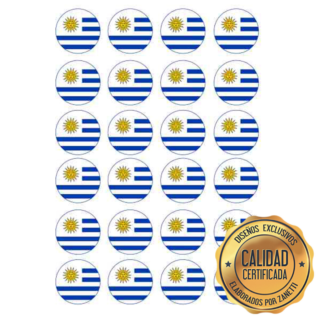 Lámina Uruguay - Bandera x24 