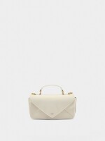 Bolso Bandolera Acolchado Textura Suave crudo