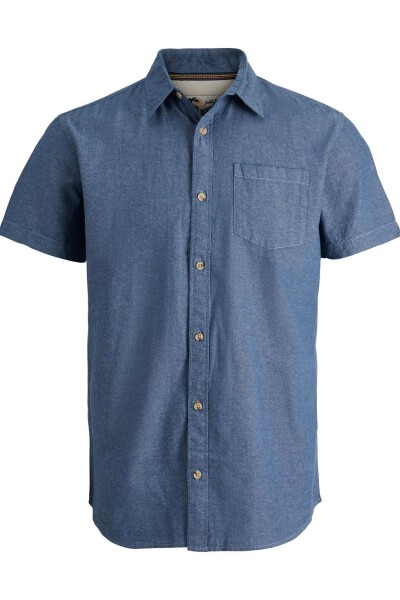 Camisa Bobby Ligera Efecto Lino Bluefin