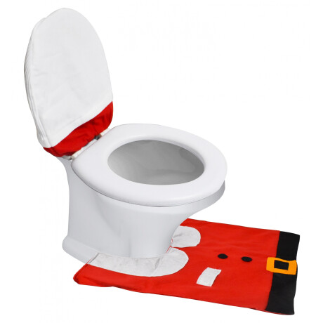 SET FUNDA TAPA DE INODORO Y ALFOMBRA P/ BAÑO NAVIDEÑO 21058 Q48 SET FUNDA TAPA DE INODORO Y ALFOMBRA P/ BAÑO NAVIDEÑO 21058 Q48