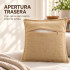 Fundas de Almohadón ZAL 50 x 50 cm Pack x2 Beige