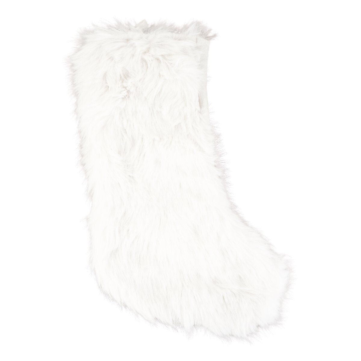 Bota navideña piel blanca 