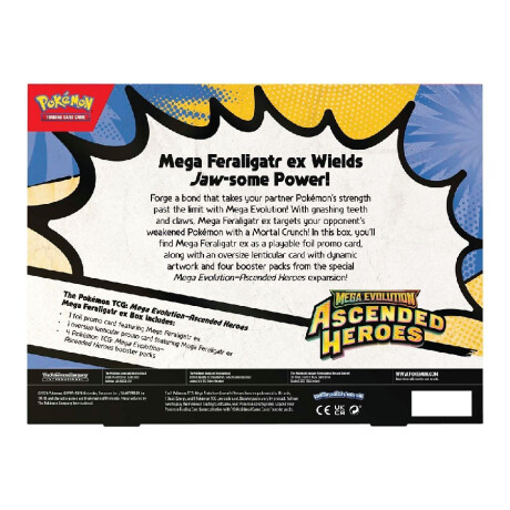 Pokemon - Mega Evolution - Ascended Heroes - Ex Box Case - Mega Feraligatr Pokemon - Mega Evolution - Ascended Heroes - Ex Box Case - Mega Feraligatr