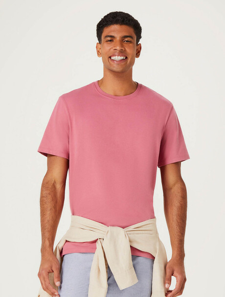 CAMISETA BÁSICA UNISSEX ROSA