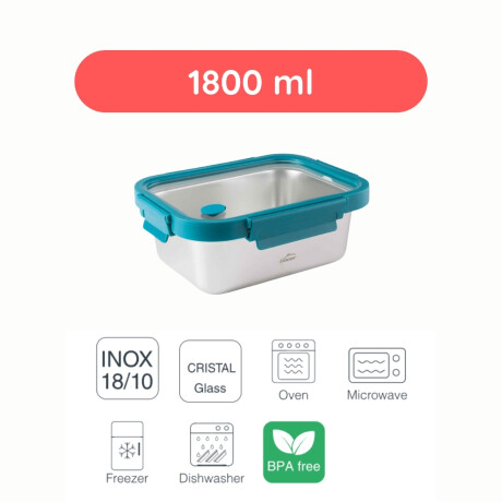 Recipiente rectangular taper 1800 ml Etern Lacor Recipiente rectangular taper 1800 ml Etern Lacor