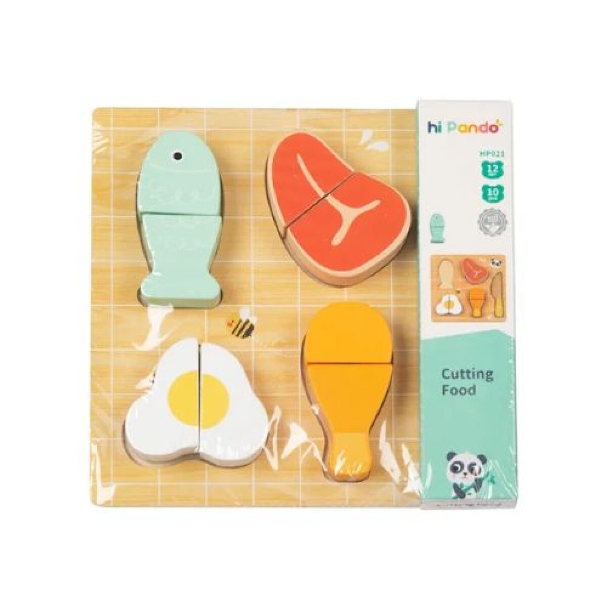 Juego de encastre en madera Hi Pando carnes - Juego De Encastre En Madera Hi Pando Carnes 