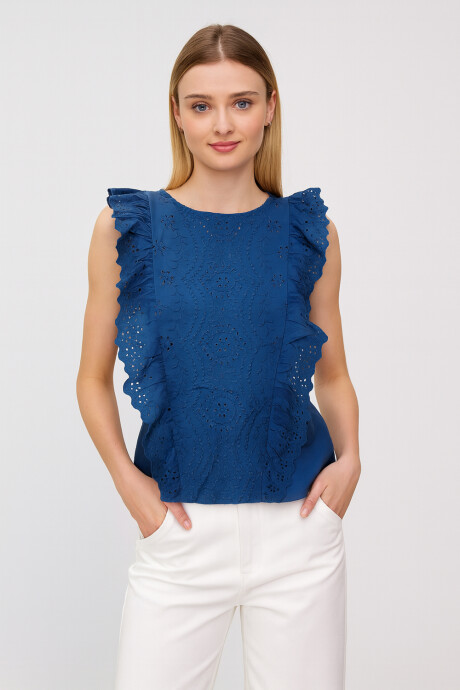 Musculosa Pau Azul Grisaceo