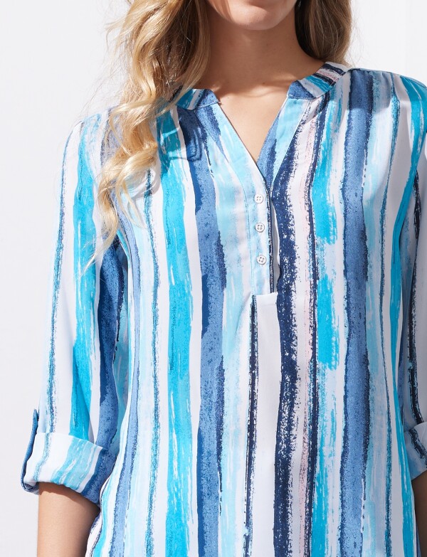 Blusa Printed MULTI/AZUL