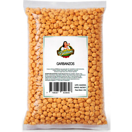 GARBANZOS LA SICILIANA PAQ. 1K GARBANZOS LA SICILIANA PAQ. 1K